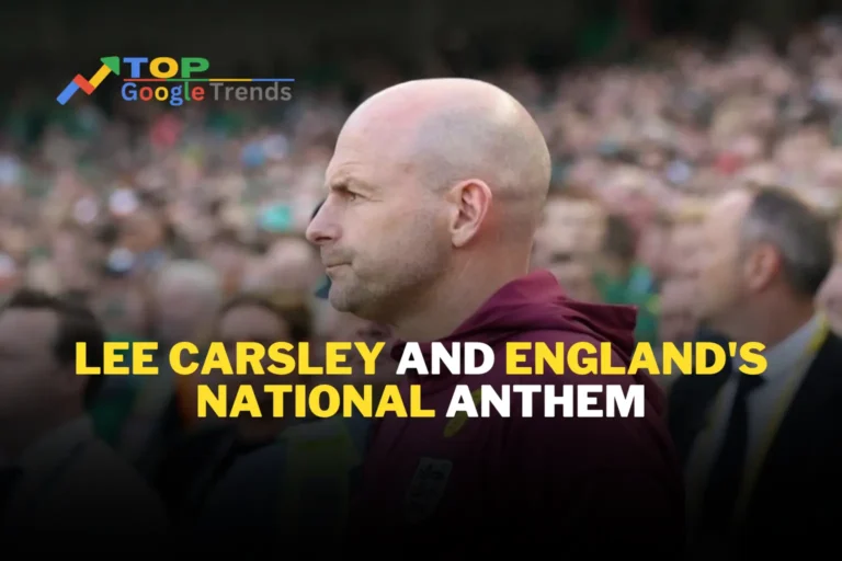 Lee Carsley and England's National Anthem