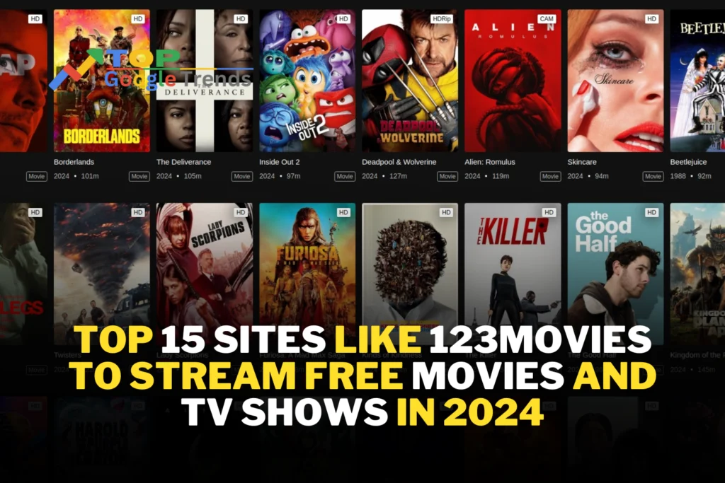 Top 15 Sites Like 123Movies to Stream Free Movies and TV Shows in 2024